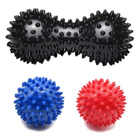 Hedgehog Massage Ball Spiky Peanut Ball Stress Reflexology Trigger Point Massage Balls for Arm Leg Back Feet Hand Muscle Massage (Color: Set A-3Pcs)